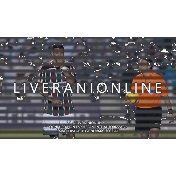 INTERNATIONAL FOOTBALL LIBERTADORES CUP 2008 / FINAL MATCH RETURN FLUMINENESE_LDU QUITO 3-1 (Dpp 1-3) ( Maracana Stadium Rio ) WASHINGTON ( Flum )_ DECEPTION AFTER PENALTY LOOSE =============================================== ATT : IMAGES ONLY FOR THE ITALIAN MARKET AG ALDO LIVERANI