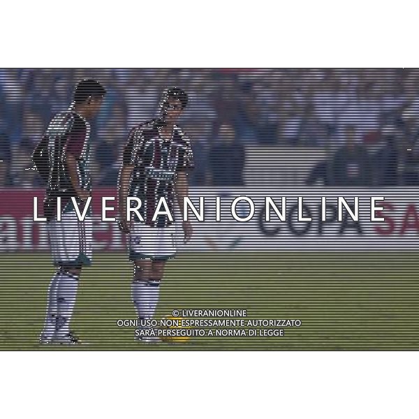 INTERNATIONAL FOOTBALL LIBERTADORES CUP 2008 / FINAL MATCH RETURN FLUMINENESE_LDU QUITO 3-1 (Dpp 1-3) ( Maracana Stadium Rio ) THIAGO NEVE S_ GABRIEL ( Flum ) DECEPTION =============================================== ATT : IMAGES ONLY FOR THE ITALIAN MARKET AG ALDO LIVERANI