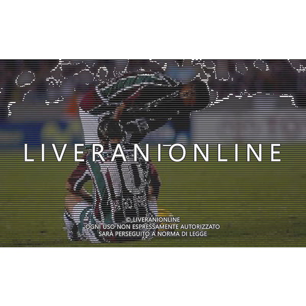 INTERNATIONAL FOOTBALL LIBERTADORES CUP 2008 / FINAL MATCH RETURN FLUMINENESE_LDU QUITO 3-1 (Dpp 1-3) ( Maracana Stadium Rio ) THIAGO NEVES _ JUNIOR CESAR ( Flum ) , DECEPTION AT THE END =============================================== ATT : IMAGES ONLY FOR THE ITALIAN MARKET AG ALDO LIVERANI