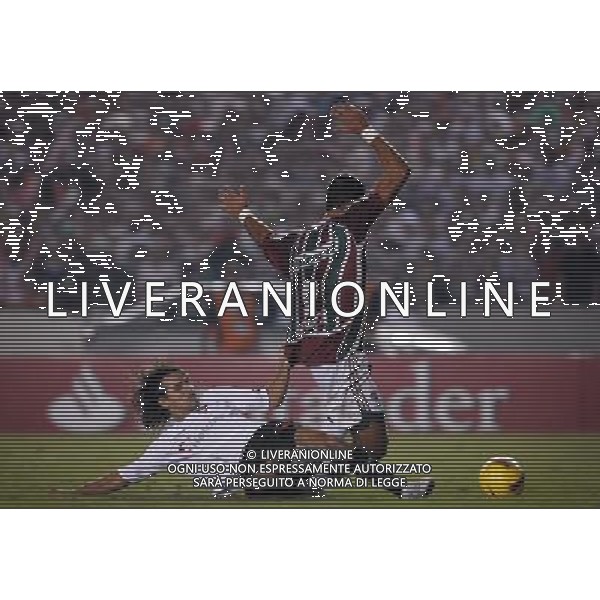INTERNATIONAL FOOTBALL LIBERTADORES CUP 2008 / FINAL MATCH RETURN FLUMINENESE_LDU QUITO 3-1 (Dpp 1-3) ( Maracana Stadium Rio ) WASHINGTON ( Flum )_ AMBROSSI PAUL VICENTE (Ldu) =============================================== ATT : IMAGES ONLY FOR THE ITALIAN MARKET AG ALDO LIVERANI
