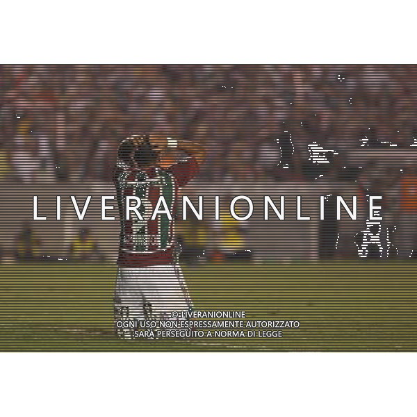 INTERNATIONAL FOOTBALL LIBERTADORES CUP 2008 / FINAL MATCH RETURN FLUMINENESE_LDU QUITO 3-1 (Dpp 1-3) ( Maracana Stadium Rio ) WASHINGTON ( Flum )_ DECEPTION =============================================== ATT : IMAGES ONLY FOR THE ITALIAN MARKET AG ALDO LIVERANI