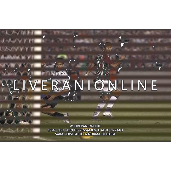 INTERNATIONAL FOOTBALL LIBERTADORES CUP 2008 / FINAL MATCH RETURN FLUMINENESE_LDU QUITO 3-1 (Dpp 1-3) ( Maracana Stadium Rio ) WASHINGTON ( Flum )_ CEVALLOS JOSE FRANCISCO (Ldu) =============================================== ATT : IMAGES ONLY FOR THE ITALIAN MARKET AG ALDO LIVERANI