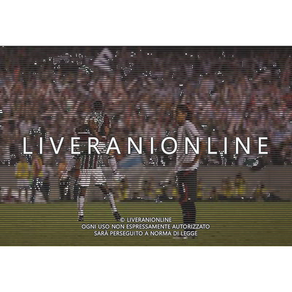 INTERNATIONAL FOOTBALL LIBERTADORES CUP 2008 / FINAL MATCH RETURN FLUMINENESE_LDU QUITO 3-1 (Dpp 1-3) ( Maracana Stadium Rio ) THIAGO NEVES ( Flum ) JUBILEE AFTER SCORE 1-1 =============================================== ATT : IMAGES ONLY FOR THE ITALIAN MARKET AG ALDO LIVERANI
