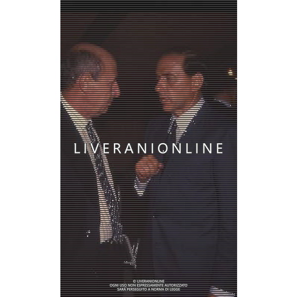 ARCHIVIO ALDO LIVERANI NELLA FOTO SILVIO BERLUSCONI-GIGI VESIGNA AG ALDO LIVERANI