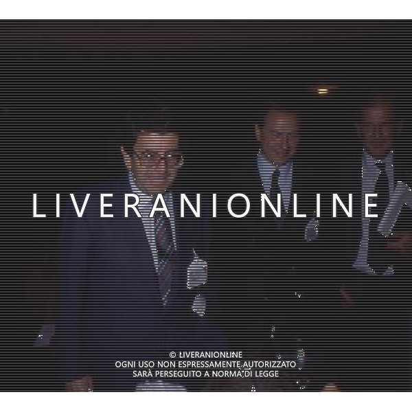 ARCHIVIO ALDO LIVERANI NELLA FOTO SILVIO BERLUSCONI CON VITTORIO MERLONI AG ALDO LIVERANI