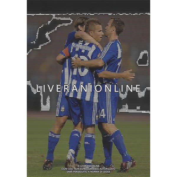 Champions League 2008-2009 Preliminari Serravalle di San Marino - 15.07.2008 Murata(RSM)-IFK Goteborg(SWE) Nella Foto:ALEXANDERSSON NICLAS ESULTA /Ph.Vitez-Ag. Aldo Liverani