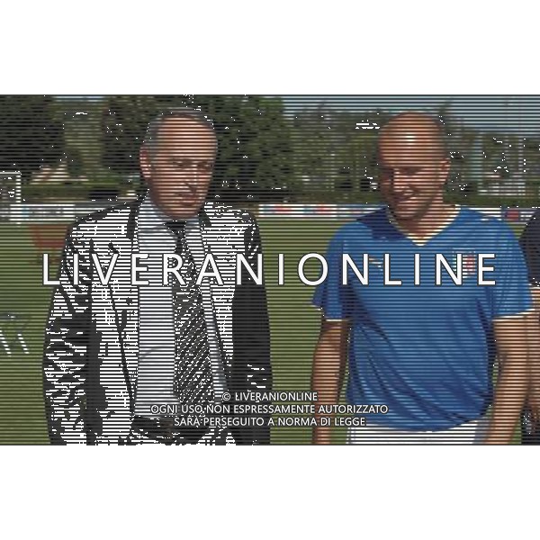 Nazionale Italiana Olimpica di Calcio Coverciano - 16.07.2008 Nella Foto: GIANCARLO ABETE E ROCCHI TOMMASO /Ph.Vitez-Ag. Aldo Liverani