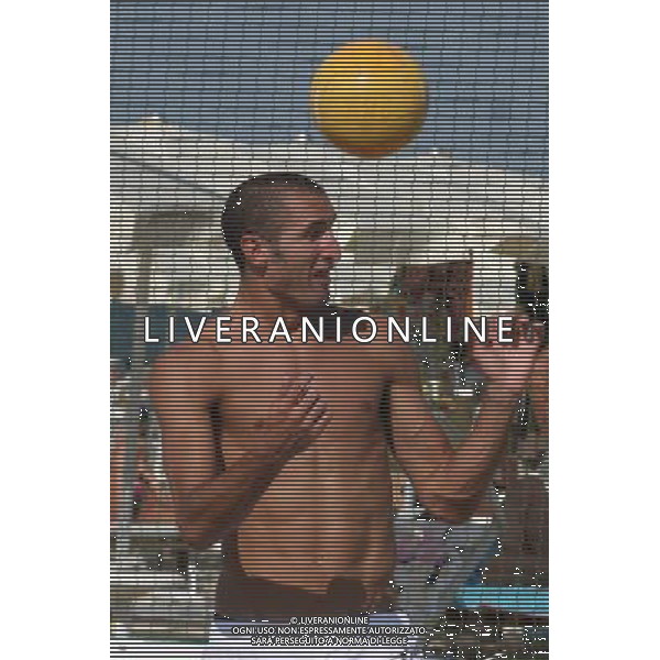 GIORGIO CHIELLINI IN VACANZA AL BAGNO \' PAPARAZZI\' DI MILANO MARITTIMA LUGLIO 2008 © VALERIO CASADEI - AG. ALDO LIVERANI SAS