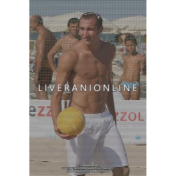 GIORGIO CHIELLINI IN VACANZA AL BAGNO \' PAPARAZZI\' DI MILANO MARITTIMA LUGLIO 2008 © VALERIO CASADEI - AG. ALDO LIVERANI SAS