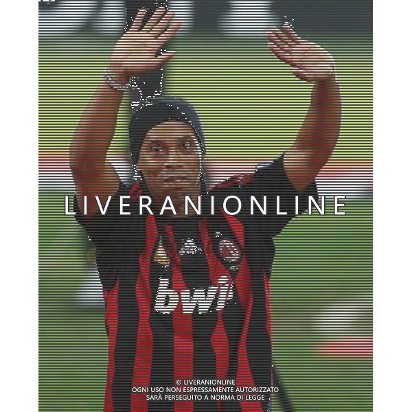 Presentazione di Ronaldinho nuovo acquisto del Milan allo stadio meazza di san siro Milano 17/07/2008 Foto Luca Ghidoni/Ag. Aldo Liverani