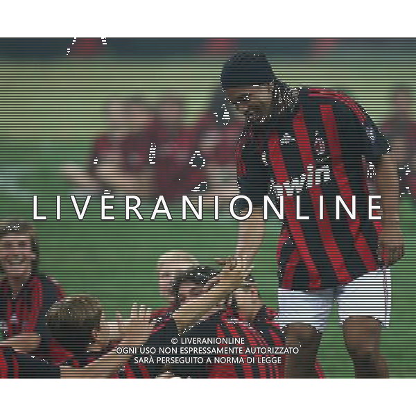 Presentazione di Ronaldinho nuovo acquisto del Milan allo stadio meazza di san siro Milano 17/07/2008 Foto Luca Ghidoni/Ag. Aldo Liverani