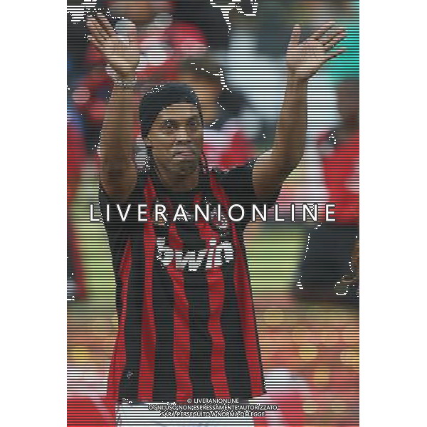 Presentazione di Ronaldinho nuovo acquisto del Milan allo stadio meazza di san siro Milano 17/07/2008 Foto Luca Ghidoni/Ag. Aldo Liverani
