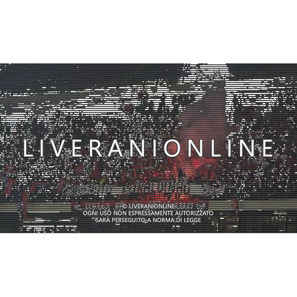 Foto Aldo Liverani/Luca Ghidoni Milano 17/07/2008 Presentazione di Ronaldinho al Milan Nella foto striscione dei tifosi del milan AG ALDO LIVERANI