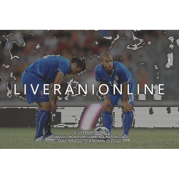 Amichevole Nazionale Olimpica Pistoia - 22.07.2008 Italia-Romania Nella Foto:GIOVINCO E ROSSI GIUSEPPE /Ph.Vitez-Ag. Aldo Liverani