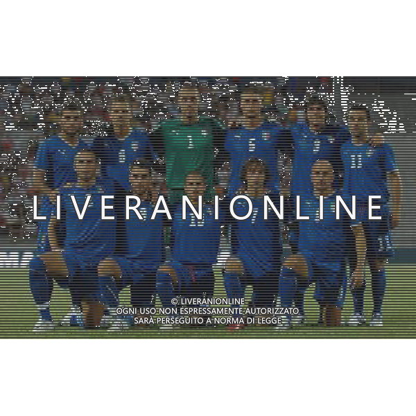 Amichevole Nazionale Olimpica Pistoia - 22.07.2008 Italia-Romania Nella Foto:ITALIA FORMAZIONE /Ph.Vitez-Ag. Aldo Liverani