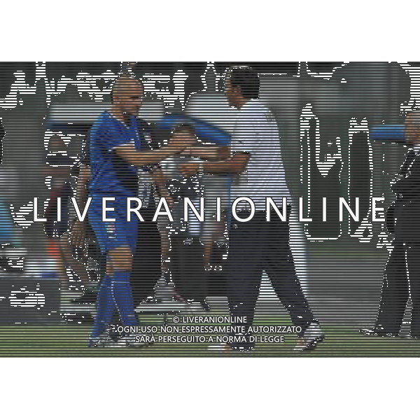 Amichevole Nazionale Olimpica Pistoia - 22.07.2008 Italia-Romania Nella Foto: TOMMASO ROCCHI E PIERLUIGI CASIRAGHI /Ph.Vitez-Ag. Aldo Liverani