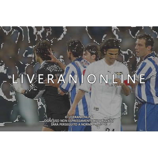 Roma 24/04/2003 Lazio Porto Coppa Uefa nella foto Victor Baia esulta dopo aver parato il rigore Agenzia ALDO LIVERANI