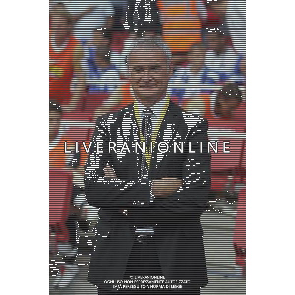 Claurdio Ranieri Manager of Juventus back in London with Juventus during Arsenal vs Juventus in the pre-season Emirates Cup (Juventus-Arsenal-Real Madrid and Hamburg) at the Emirates Stadium in London(UK) on 02/08/2008 .Picture By Marcello Pozzetti ©IPS - Photo Agency :21 Delisle Road London SE28 0JD mobile: 07973 308 835 AG ALDO LIVERANI 