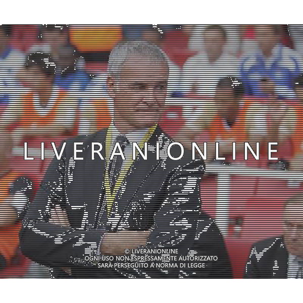 Claurdio Ranieri Manager of Juventus back in London with Juventus during Arsenal vs Juventus in the pre-season Emirates Cup (Juventus-Arsenal-Real Madrid and Hamburg) at the Emirates Stadium in London(UK) on 02/08/2008 .Picture By Marcello Pozzetti ©IPS - Photo Agency :21 Delisle Road London SE28 0JD mobile: 07973 308 835 AG ALDO LIVERANI 