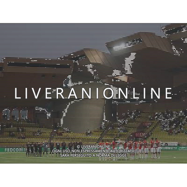 Foto Aldo Liverani/Luca Ghidoni Monaco 02/08/2008 Amichevole di calcio 2008-2009 As Monaco-Roma Nella foto le due formazioni durante il minuto di raccoglimento AG ALDO LIVERANI