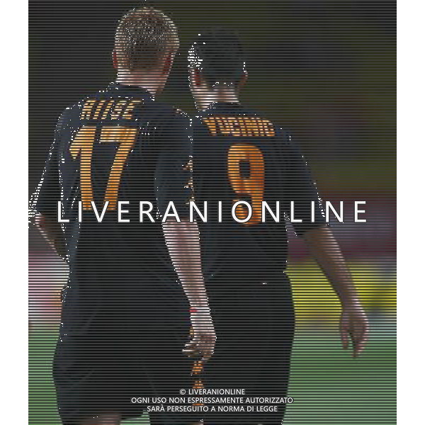 Foto Aldo Liverani/Luca Ghidoni Monaco 02/08/2008 Amichevole di calcio 2008-2009 As Monaco-Roma Nella foto Riise e Vucinic ag aldo liverani