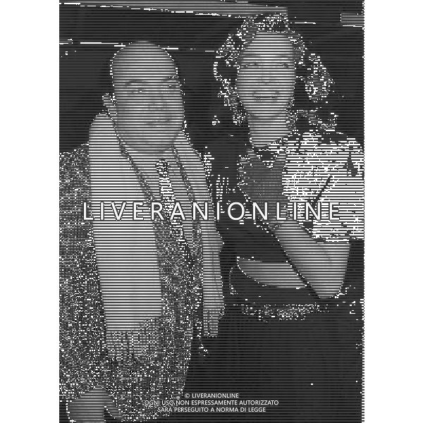 ARCHIVIO ALDO LIVERANI NELLA FOTO LINO BANFI CON MARINA SUMA AG ALDO LIVERANI