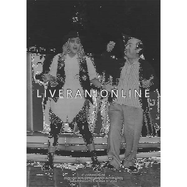 ARCHIVIO ALDO LIVERANI NELLA FOTO LINO BANFI CON HEATHER PARISI AG ALDO LIVERANI