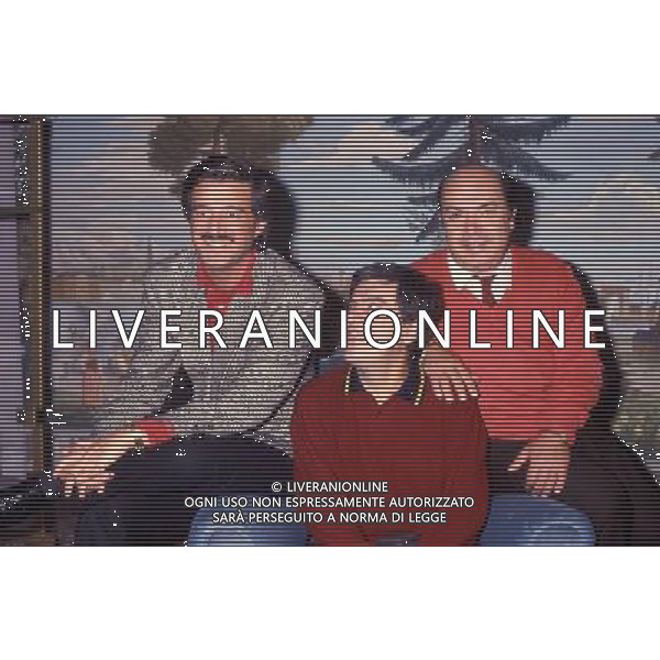ARCHIVIO ALDO LIVERANI NELLA FOTO LINO BANFI con christian de sica AG ALDO LIVERANI