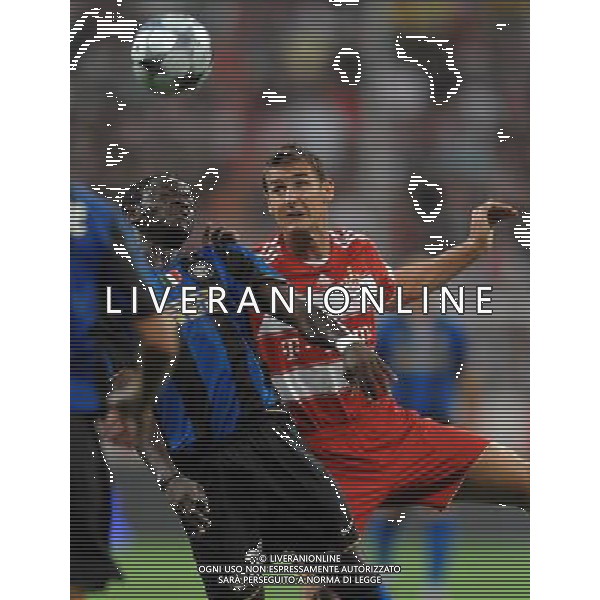 Trofeo Pirelli-Beckenbauer Cup Monaco - 05.08.2008 Bayern Monaco-Inter Nella Foto: sulley MUNTARI e miroslav KLOSE /Ph.Vitez-Ag. Aldo Liverani