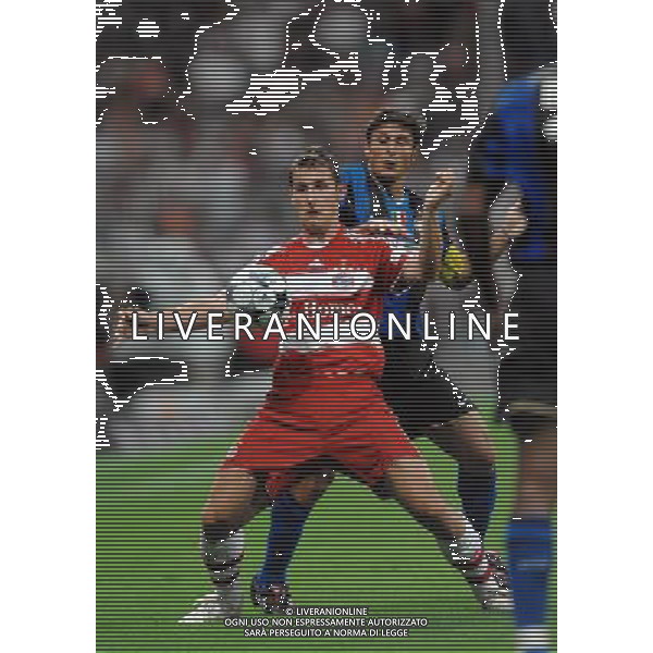 Trofeo Pirelli-Beckenbauer Cup Monaco - 05.08.2008 Bayern Monaco-Inter Nella Foto: miroslav KLOSE e javier ZANETTI /Ph.Vitez-Ag. Aldo Liverani