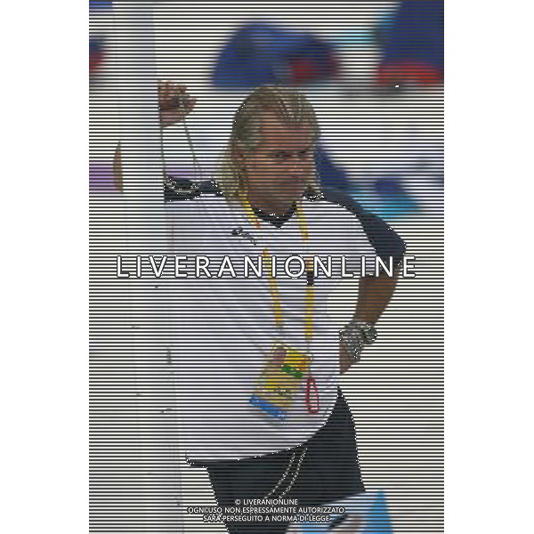 Philippe LUCAS - 04.08.2008 - Entrainement - National Aquatics Center - Water Cube - Jeux olympiques Pekin 2008 allenamento nuoto - olimpiadi Pechino Photo : Jean Catuffe / Icon Sport/Ag. Aldo Liverani - ITALY ONLY - 