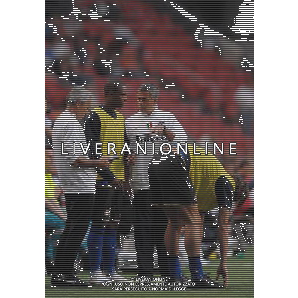 LG Amsterdam Tournament 2008 Amsterdam - 08.08.2008 Inter-Siviglia Nella Foto:MOURINHO DA INDICAZIONI A PELE\' /Ph.Vitez-Ag. Aldo Liverani