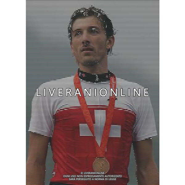 Pechino 09-08-2008 Giochi Olimpici Pechino Beijing 2008 ciclismo su strada uomini nella foto fabian cancellara con la medaglia di bronzo ph marco luzzani/ag aldo liverani s.a.s.