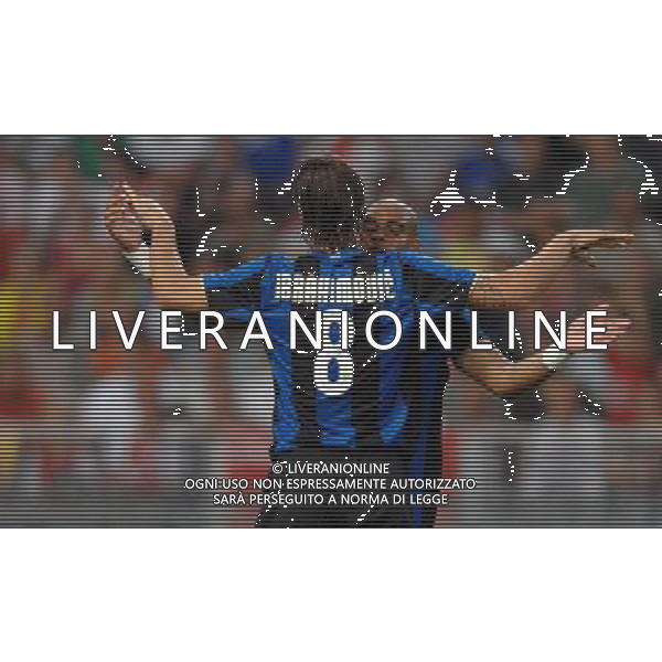 LG Amsterdam Tournament 2008 Amsterdam - 09.08.2008 Ajax-Inter Nella Foto: ADRIANO ESULTANZA DOPO IL GOL CON IBRAHIMOVIC /Ph.Vitez-Ag. Aldo Liverani