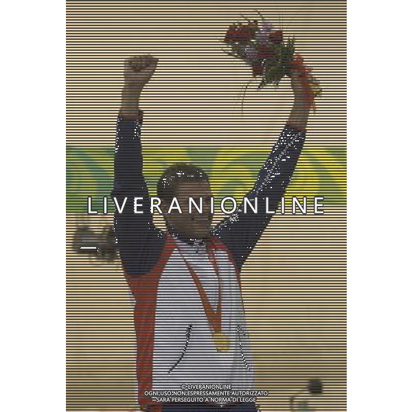 Pechino 10-08-2008 Giochi Olimpici Pechino Beijing 2008 tiro trap uomini nella foto david kostelecky (CZE) medaglia d\'oro ph marco luzzani/ag aldo liverani s.a.s.