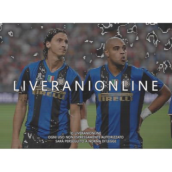 LG Amsterdam Tournament 2008 Amsterdam - 09.08.2008 Ajax-Inter Nella Foto:IBRAHIMOVIC ZLATAN-ADRIANO /Ph.Vitez-Ag. Aldo Liverani