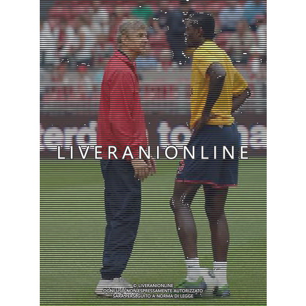 LG Amsterdam Tournament 2008 Amsterdam - 09.08.2008 Arsenal-Siviglia Nella Foto:WENGER ARSENE-ADEBAYOR EMMANUEL /Ph.Vitez-Ag. Aldo Liverani