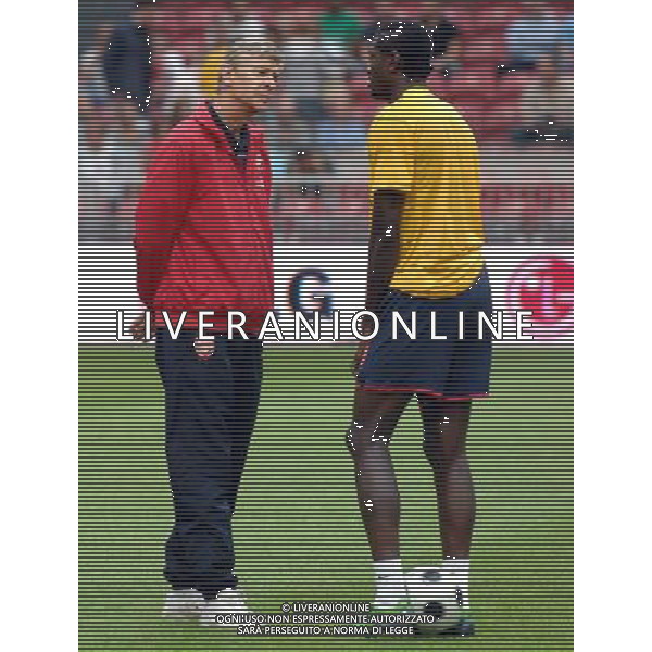 LG Amsterdam Tournament 2008 Amsterdam - 09.08.2008 Arsenal-Siviglia Nella Foto:WENGER ARSENE-ADEBAYOR EMMANUEL /Ph.Vitez-Ag. Aldo Liverani