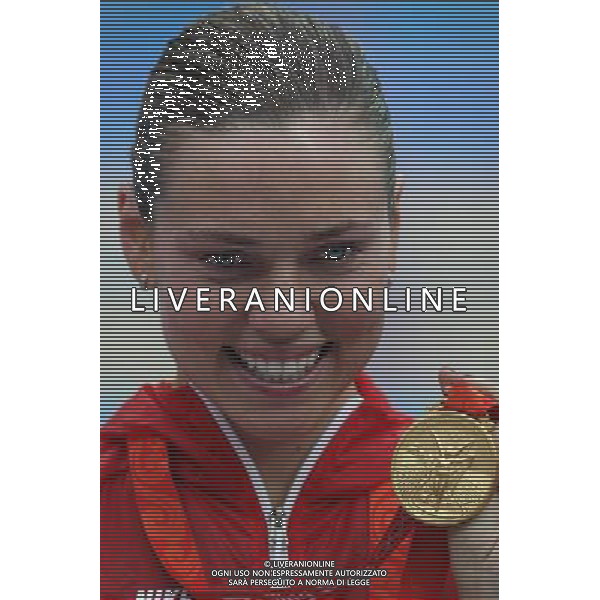 Pechino 11-08-2008 Giochi Olimpici Pechino Beijing 2008 finali nuoto nella foto natalie couglin (usa) oro 100 m stile libero ph marco luzzani/ag aldo liverani s.a.s. 
