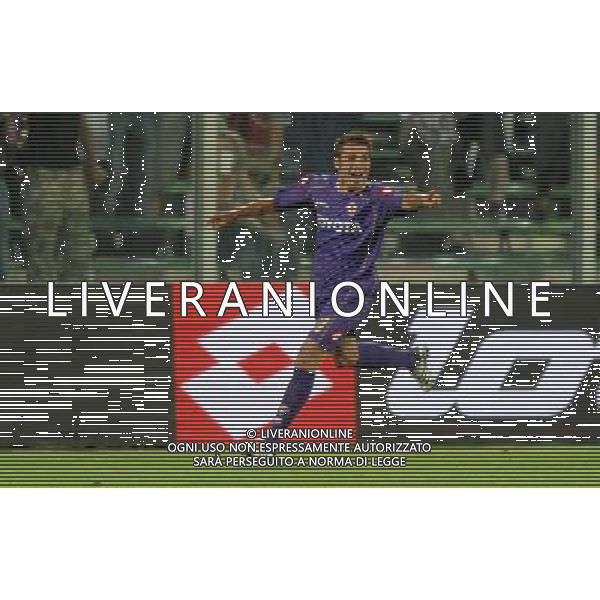 Champions League 2008/2009 Terzo Turno Preliminare Firenze - 12.08.2008 Fiorentina-Slavia Praga Nella Foto: ESULTANZA DOPO IL GOL SU PUNIZIONE DI ADRIAN MUTU DEL 1-0 /Ph.Vitez-Ag. Aldo Liverani