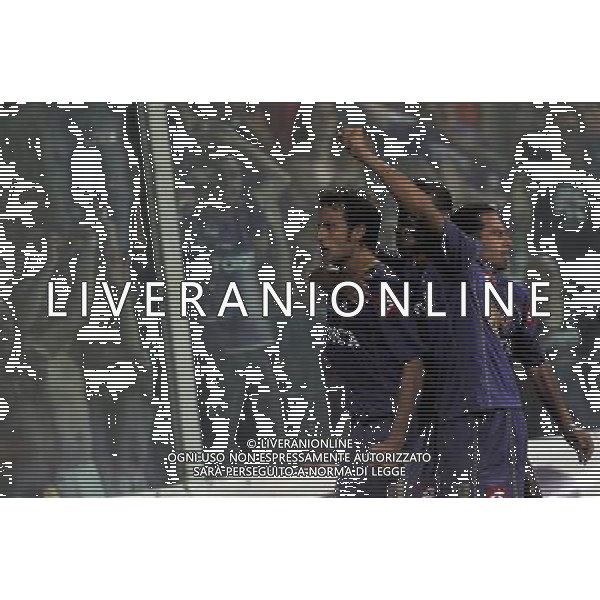 Champions League 2008/2009 Terzo Turno Preliminare Firenze - 12.08.2008 Fiorentina-Slavia Praga Nella Foto: ESULTANZA DOPO IL GOL DI ALBERTO GILARDINO DEL 2-0 /Ph.Vitez-Ag. Aldo Liverani