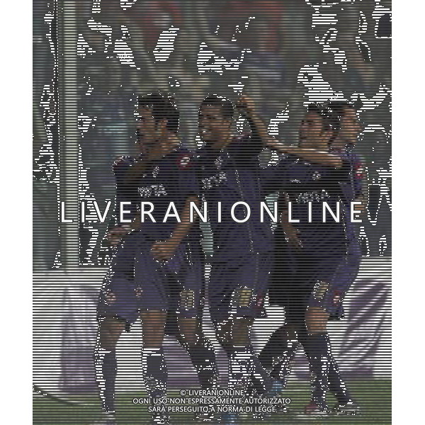 Champions League 2008/2009 Terzo Turno Preliminare Firenze - 12.08.2008 Fiorentina-Slavia Praga Nella Foto: ESULTANZA DOPO IL GOL DI ALBERTO GILARDINO DEL 2-0 /Ph.Vitez-Ag. Aldo Liverani