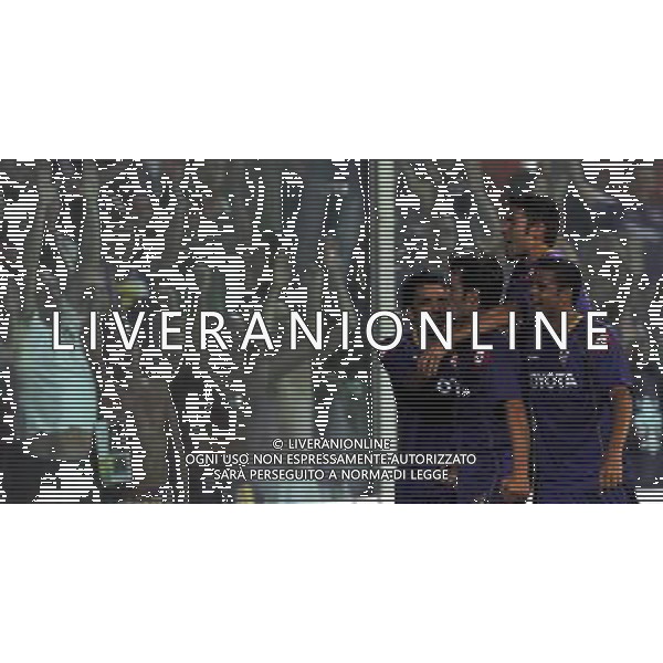 Champions League 2008/2009 Terzo Turno Preliminare Firenze - 12.08.2008 Fiorentina-Slavia Praga Nella Foto: ESULTANZA DOPO IL GOL DI ALBERTO GILARDINO DEL 2-0 /Ph.Vitez-Ag. Aldo Liverani