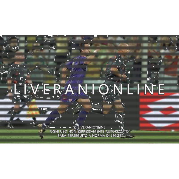 Champions League 2008/2009 Terzo Turno Preliminare Firenze - 12.08.2008 Fiorentina-Slavia Praga Nella Foto: ESULTANZA DOPO IL GOL DI ALBERTO GILARDINO DEL 2-0 /Ph.Vitez-Ag. Aldo Liverani