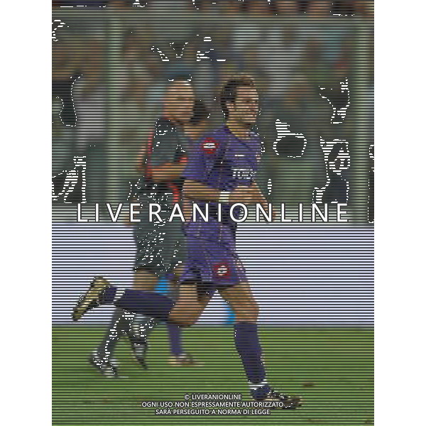 Champions League 2008/2009 Terzo Turno Preliminare Firenze - 12.08.2008 Fiorentina-Slavia Praga Nella Foto: ESULTANZA DOPO IL GOL DI ALBERTO GILARDINO DEL 2-0 /Ph.Vitez-Ag. Aldo Liverani