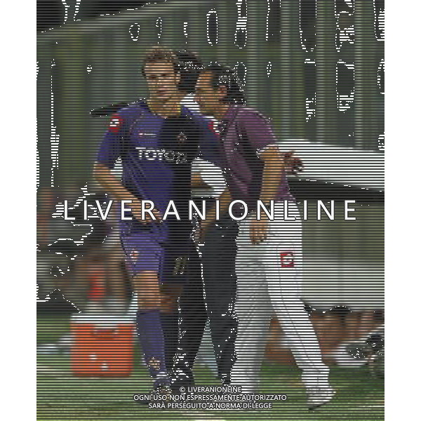 Champions League 2008/2009 Terzo Turno Preliminare Firenze - 12.08.2008 Fiorentina-Slavia Praga Nella Foto:cesare PRANDELLI E alberto GILARDINO /Ph.Vitez-Ag. Aldo Liverani