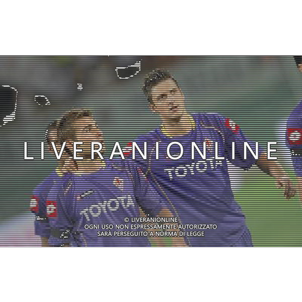 Champions League 2008/2009 Terzo Turno Preliminare Firenze - 12.08.2008 Fiorentina-Slavia Praga Nella Foto:KUZMANOVIC ZDRAVKO-MUTU ADRIAN /Ph.Vitez-Ag. Aldo Liverani