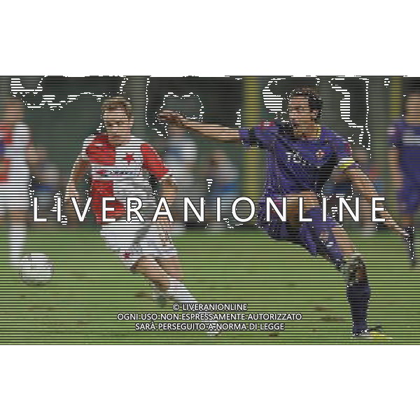 Champions League 2008/2009 Terzo Turno Preliminare Firenze - 12.08.2008 Fiorentina-Slavia Praga Nella Foto:SENKERIK ZDENEK-DAINELLI DARIO /Ph.Vitez-Ag. Aldo Liverani