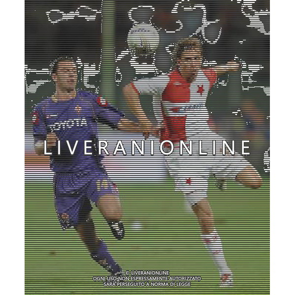 Champions League 2008/2009 Terzo Turno Preliminare Firenze - 12.08.2008 Fiorentina-Slavia Praga Nella Foto:SVENTO DUSAN-ZAURI LUCIANO /Ph.Vitez-Ag. Aldo Liverani