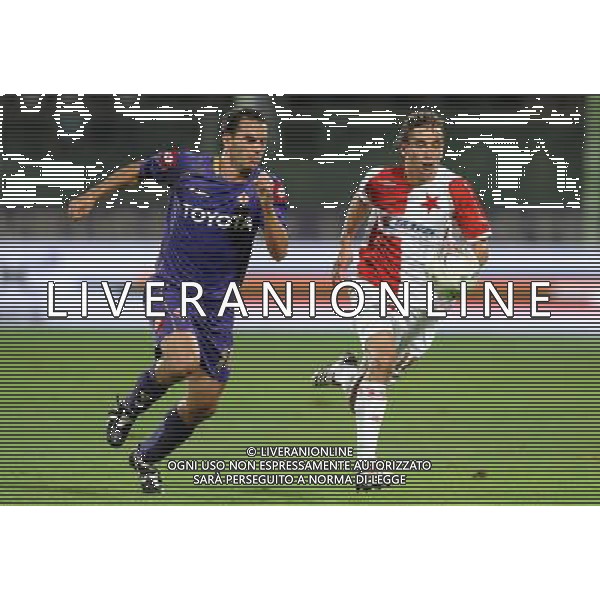 Champions League 2008/2009 Terzo Turno Preliminare Firenze - 12.08.2008 Fiorentina-Slavia Praga Nella Foto:SVENTO DUSAN-ZAURI LUCIANO /Ph.Vitez-Ag. Aldo Liverani
